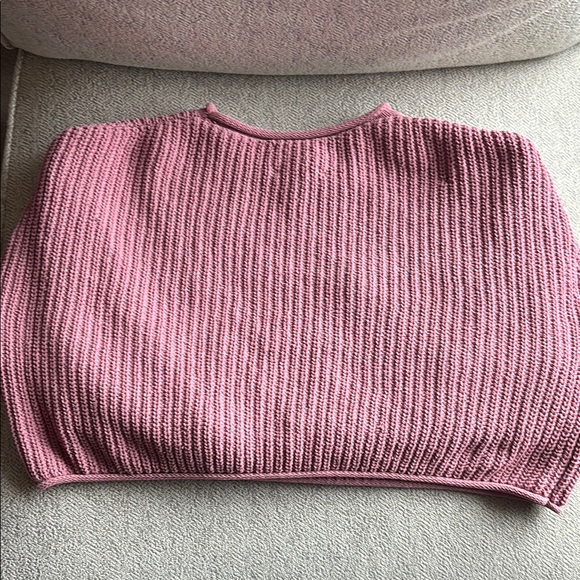 Zara Pink Ribbed Knit Sweater - Picture 4 of 4